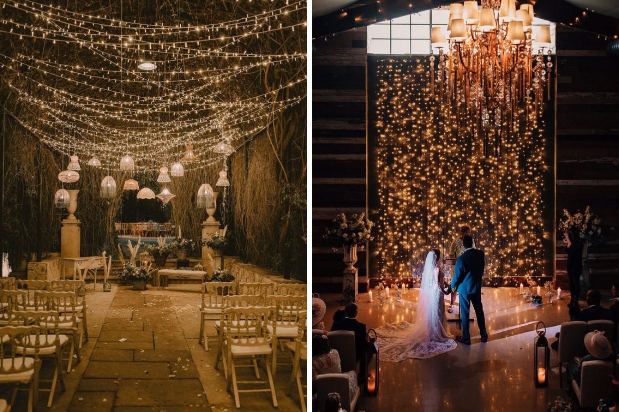 Placement of wedding light